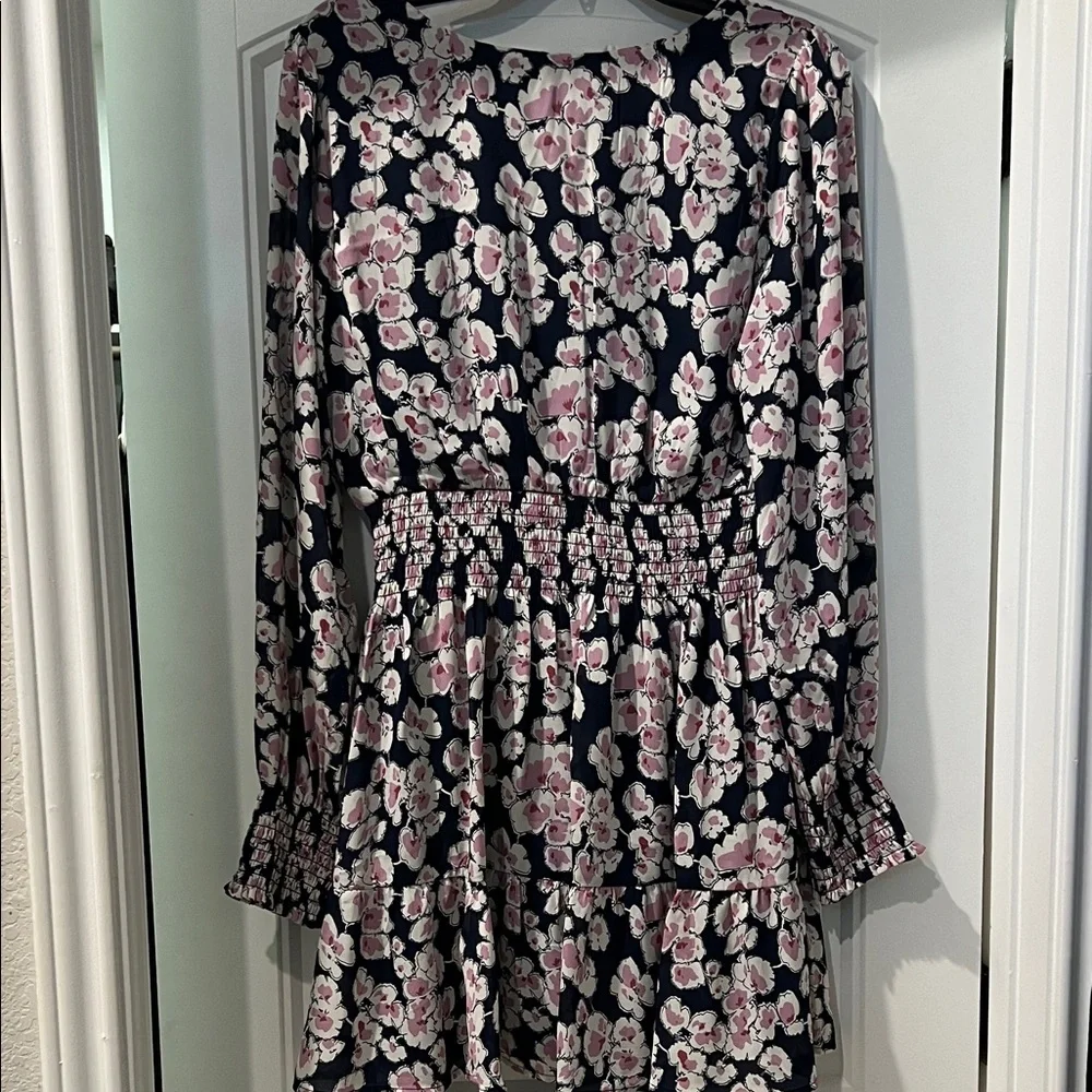 Abercrombie & Fitch Floral Mini Dress - Purple/Pink and Navy - Picture 5 of 5